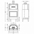 Стальная каминная топка Piazzetta HT 600